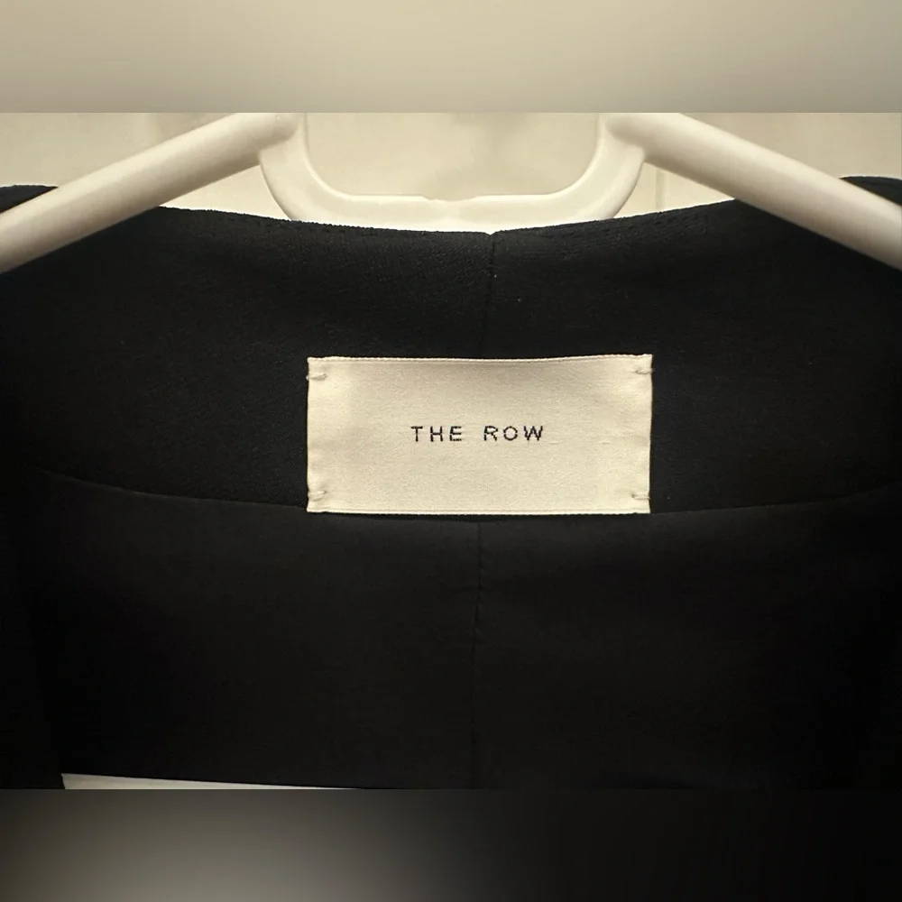 THE ROW black Alda blazer jacket double breasted shawl lapels New w/tags $2800 - Picture 9 of 16